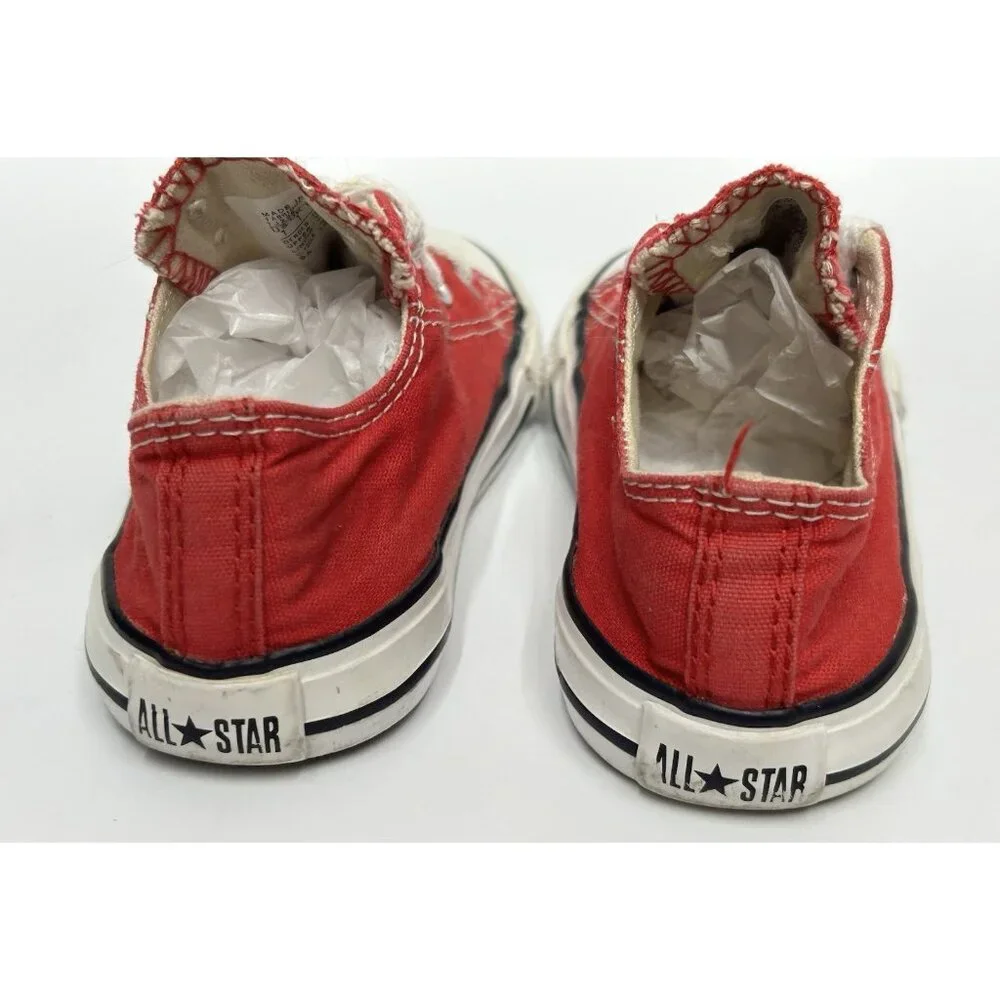 Converse Chuck Taylor Red All Star Toddler Shoes 7J236 US Size 7